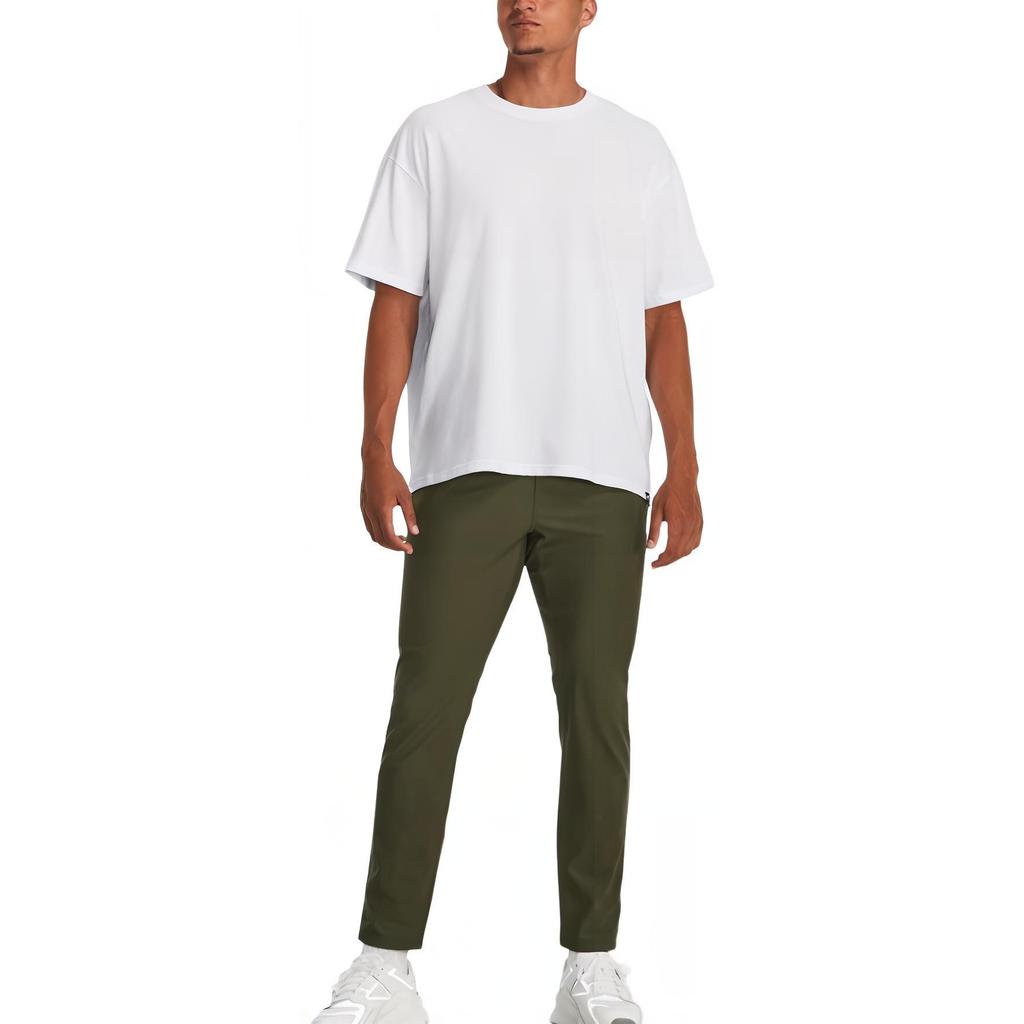 Under Armour Ua Oversized Heavyweight Short Sleeve Solid Color Crew Neck T-Shirt Men Tops White 1384037-100