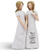 Best Friend Birthday Gifts for Women-Resin Sister Figurines Best Friend Sister Birthday Gift Ideas Unique Gifts for Sisters from Hand-Painted Figure