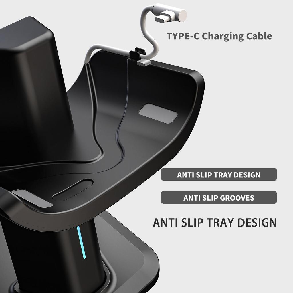 For Meta Quest 3S/3/2 Charging Stand Vision Pro Storage Stand RGB Light Controller VR Accessories