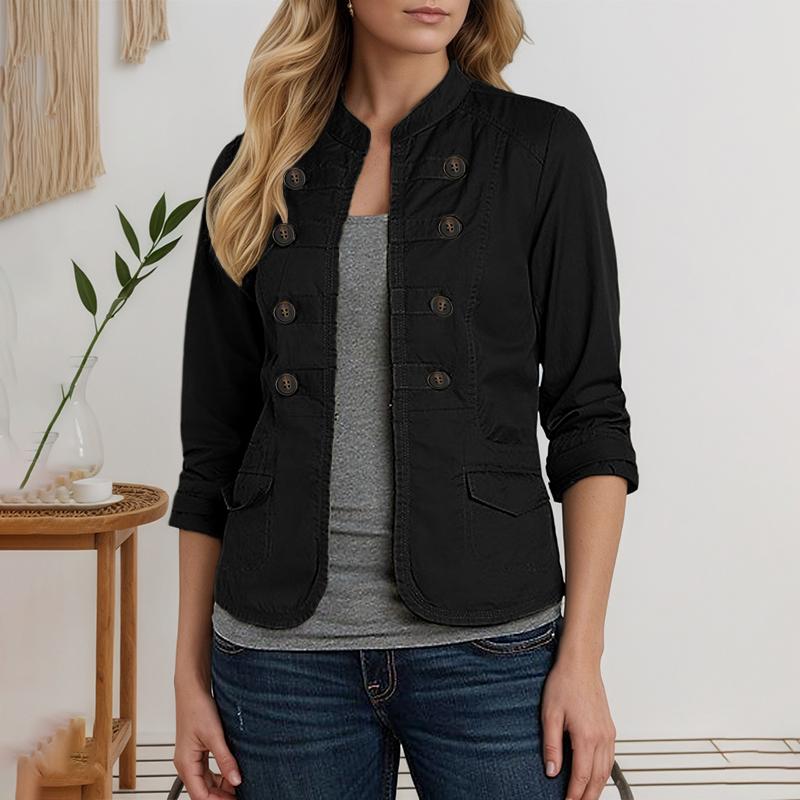 

ZANZEA Женская повседневная однотонная блузка-кардиган с длинным рукавом 4XL чёрный