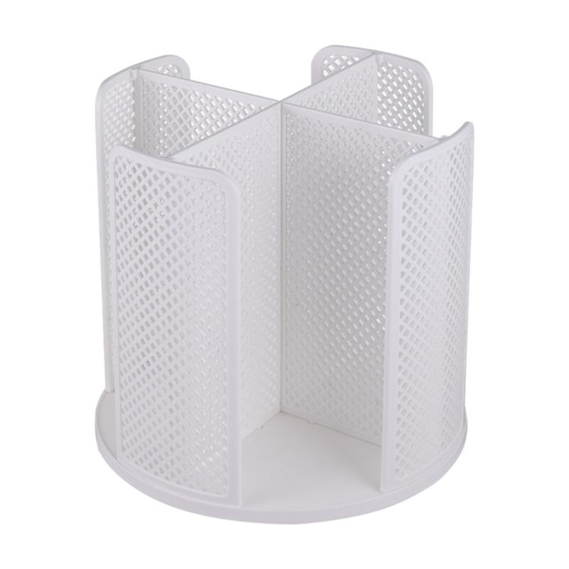 

360 Rotating Ingredients Storage Rack Countertop Ingredients Organizer Elegant Makeup Organizer Tray for Everyday Use белый