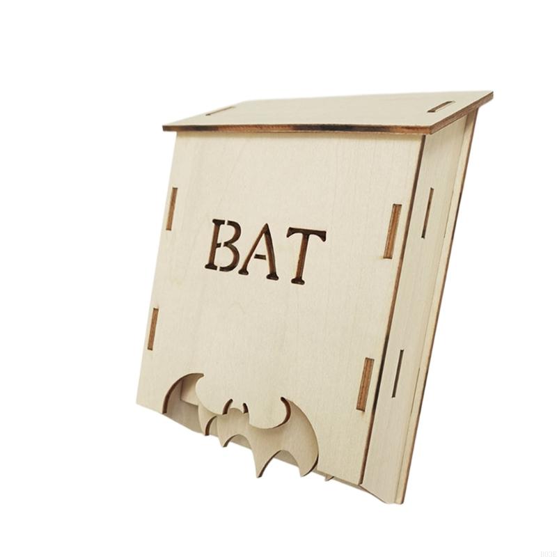 Hanging Bat Shelter House In Construction, Outdoor Bat House for Quiet Tree Placement In Backyard or Yard Use B03E