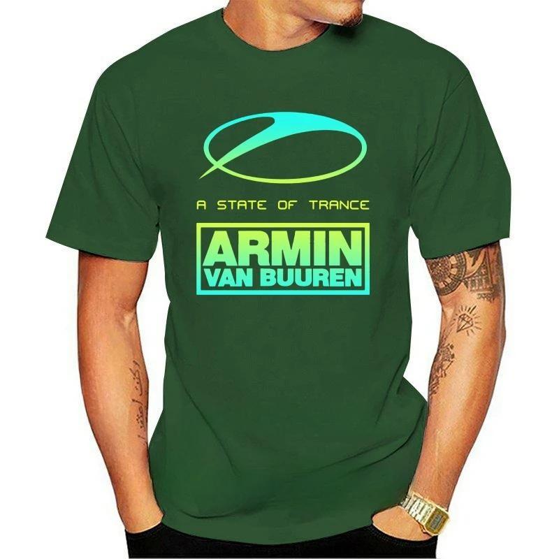 New Arrival Fashion Heavyweight Hot Sale Vintage Summer New Fashion A State of Trance Armin Van Buuren Graphic Men's T-Shirt