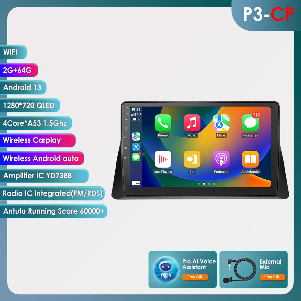 

Hizpo 2 DIN 4G LTE Android 14 10.1 Автомобильный мультимедийный плеер GPS-навигация Поддержка DSP Интеллектуальный Carplay Android Auto для Honda Accord 8 2008-2013 FM P3CP 4Core 2G 64G AI