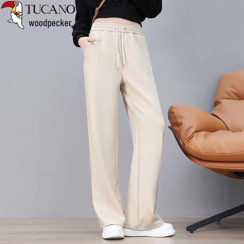 Женские широкие брюки с высокой талией и драпировкой XL