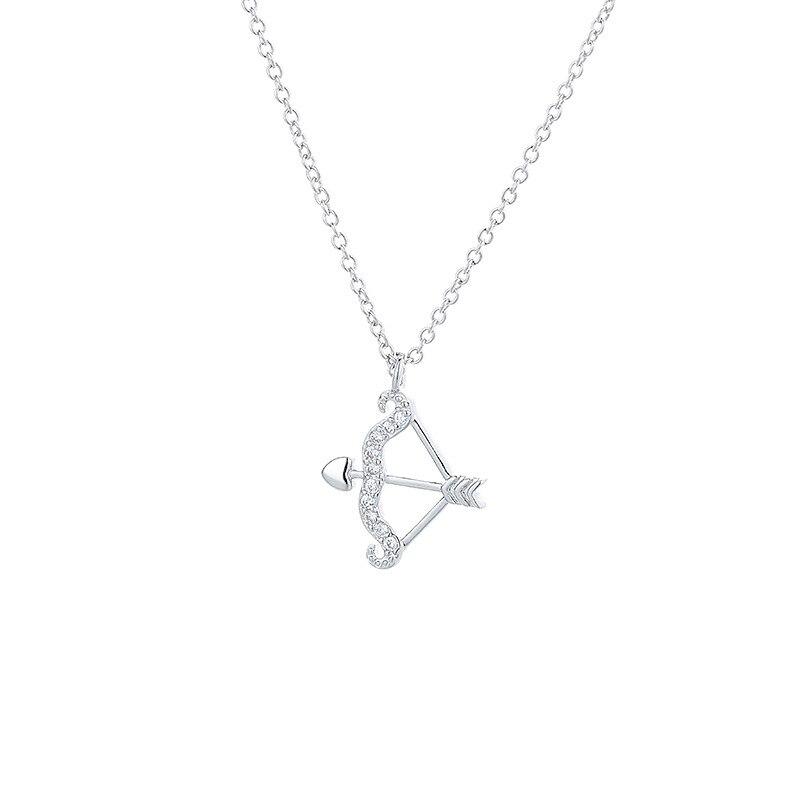 Stylish Trendy Style Jewelry Bow And Arrow Pendant Necklaces Latest Design One Layer Chain Pendant Necklace For Girl Fine AccessoriesTrendy Pendant