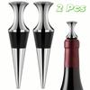 2pcs Flat Head Wine Bottle Sealer Zinc Zinc Zinc Alloy Wine Preserver Durable Wine Bottle Stopper  Home
