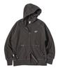 Travel Stitch Raglan Zip-Up Hoodie Charcoal