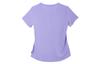 Nike T Shirts Women's Light Purple Crew Neck Moderate Straight Fit DD0619-567