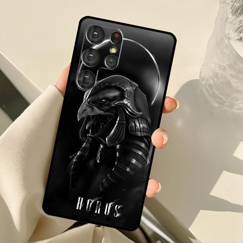 Egypt God Horus And Anubis Case For Samsung Galaxy S25 Ultra S21 S22 S23 S24 Ultra S9 S10 Plus S20 FE S25 FE Back Cover