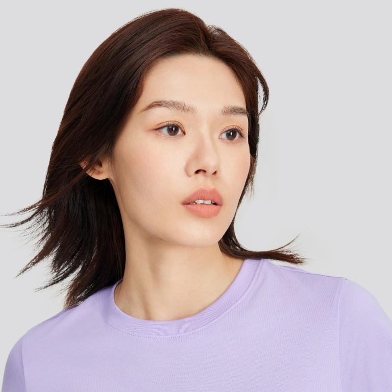 Skechers Moisture Wicking Breathable Quick Dry Solid Color Regular T-Shirt Women tops P223W059-00EW