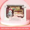 Dollhouse Miniature Furniture Set Rabbit Family Mini Toy House Set Play Game with Diverse Scenes Accessories Birthdays Gifts