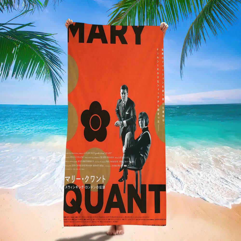 

Fashion Logo Q-Quant M-Mary Beach Towel Colorful Bath Towels For Girl Microfiber Quick Dry Sand Free Beach Yoga Spa Gym W40*H60(CM)