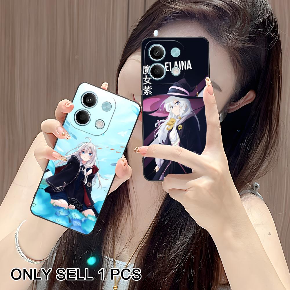Wandering Witch Elaina Matte TPU Mobile Phone Case for POCO M7 M6 M5 M4 M3 X7 X6 X5 X4 X3 Pro GT 5G Colorful Printing Cover