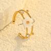 European and American Fashion Temperament Flower Ring Niche High-end Female Ring