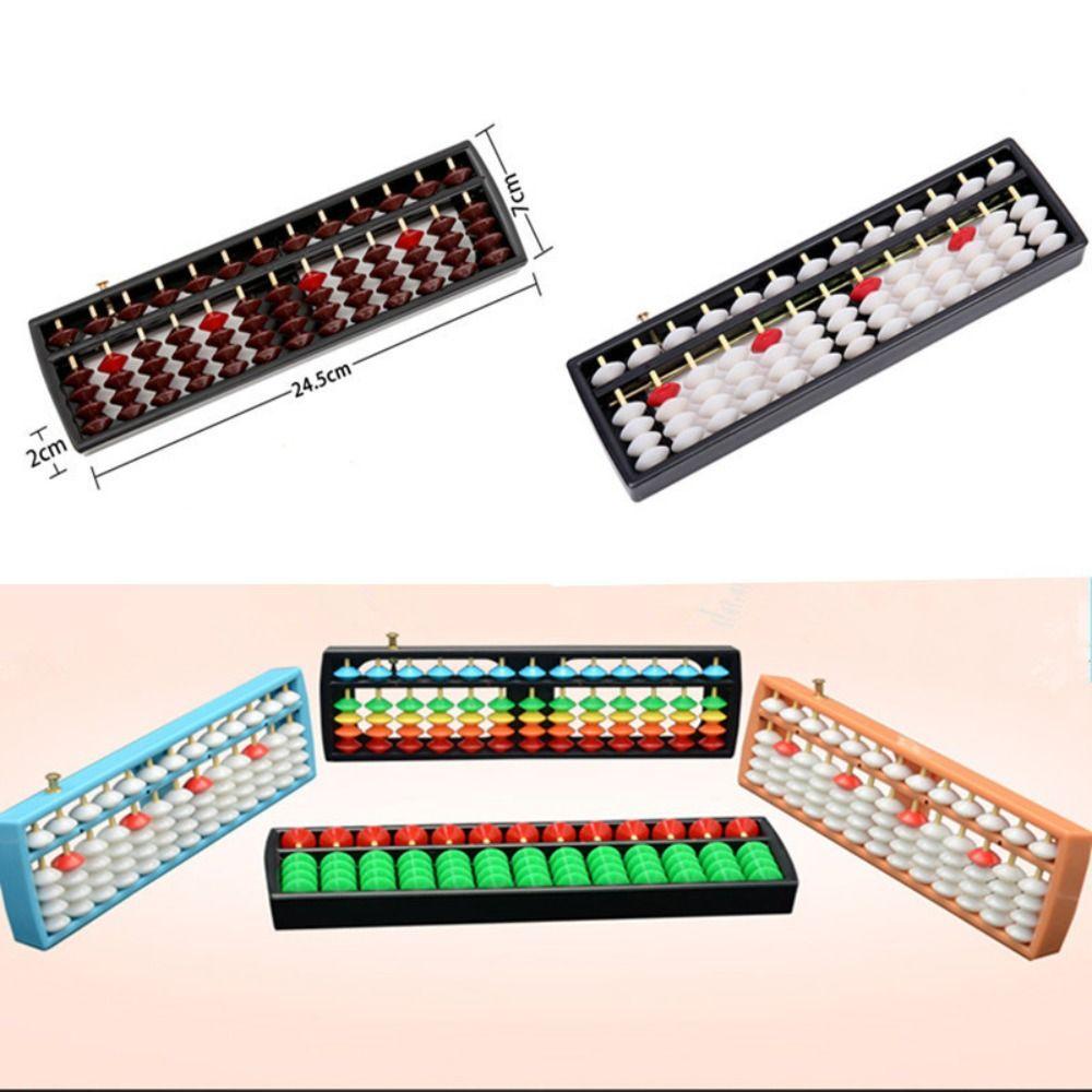 Plastic Plastic Abacus Multicolor Calculation Rack Durable Calculation Bead  Preschool
