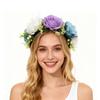 Natural Forest Styles Fabric Flower Hairband Comfortable Garlands Hairhoop For Beach Photography Valentines Day And Event
