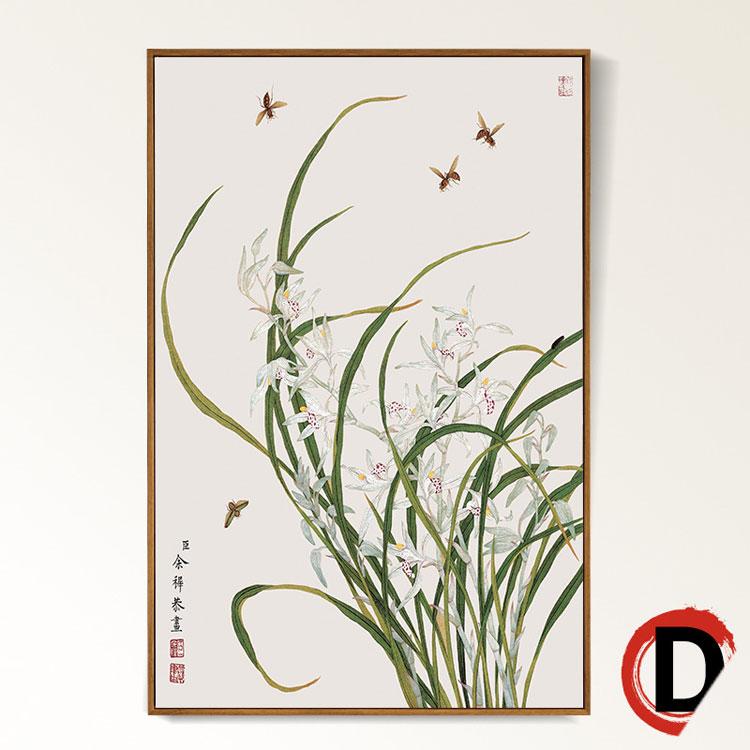 

HD животное птица холст картина весна персик цветок картина китайский стиль печать плакатов гостиная украшения дома стены 21x30 No Frame