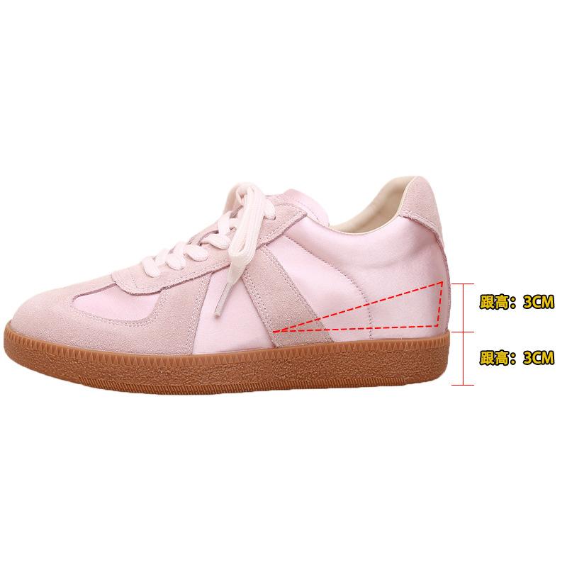 Small inner height increase German training shoes women's autumn new breathable women's casual board shoes