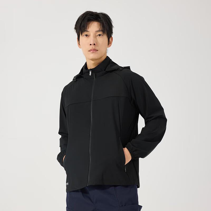 Tri-polar Unisex Quick-Dry Water-Repellent Jacket with Removable Hood TP1863 XXL