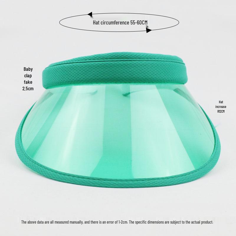 Unisex UV Protection Colorful Transparent Sun Hat