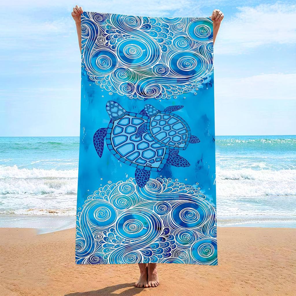 70x140 Microfiber Custom Printed Beach Towel - Absorbent & In Stock