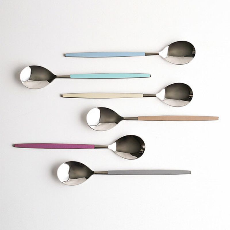 Surfinia Color Ceramic Stainless Steel Spoon Set