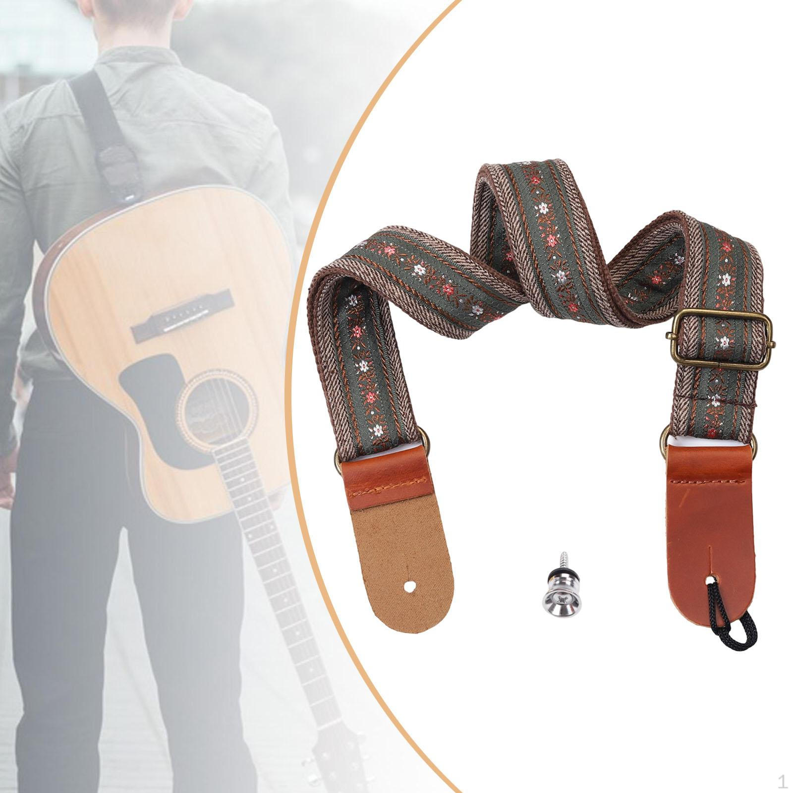 

Ukulele Strap Adjustable Length 29.53 -50 Portable Shoulder with End Pin for Classroom Style C