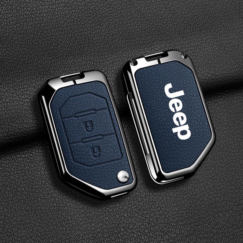 Compatible Jeep Key Case for Compass, Renegade, Cherokee, Grand Commander, Grand Cherokee