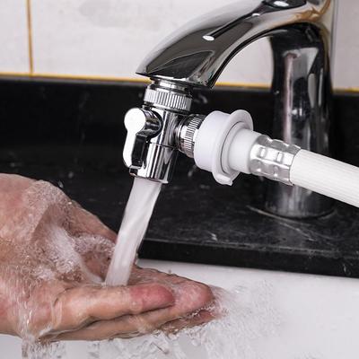 One In Two Out Switch Faucet Adapter Kitchen Sink Splitter Diverter Valve Water Tap Connector for Toilet Shower Bathroom Ki P0F1