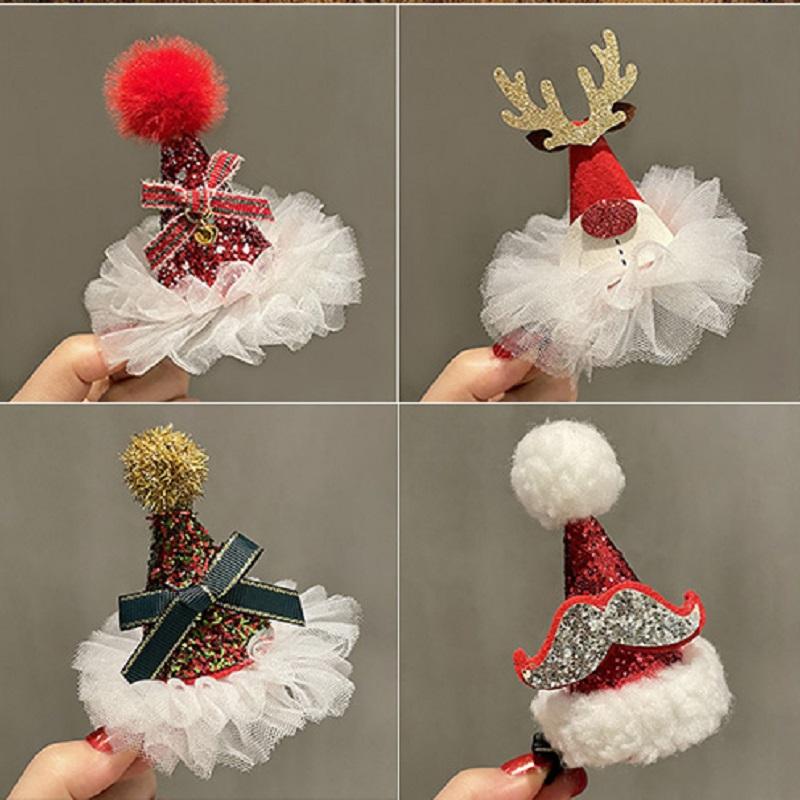 Christmas Tree Headband Clown Christmas Santa Claus Cosplay Girls Taking Photos Christmas Tree Hats Shooting Props Xmas Props