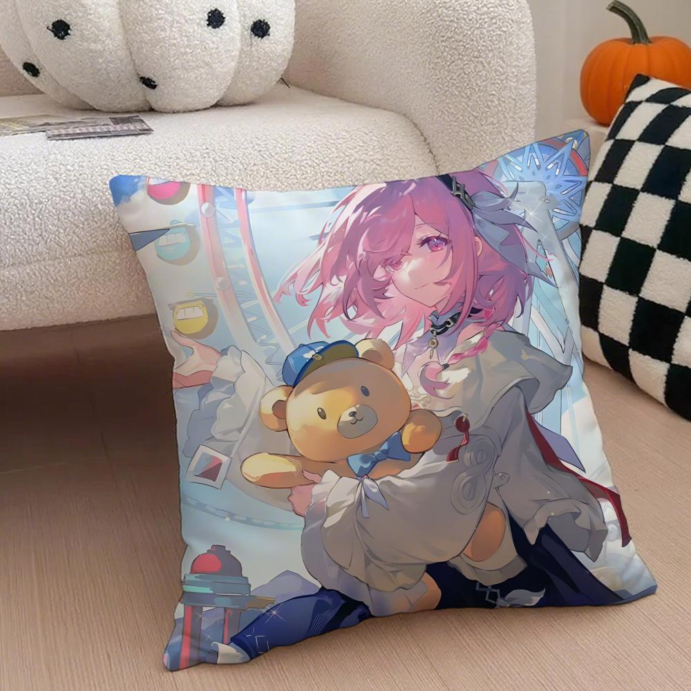 Fashion Animated AAether Gazer ICONS Cushion Cover Throw Pillow Cover Hidden Button Durable Polyester Chair Cushion