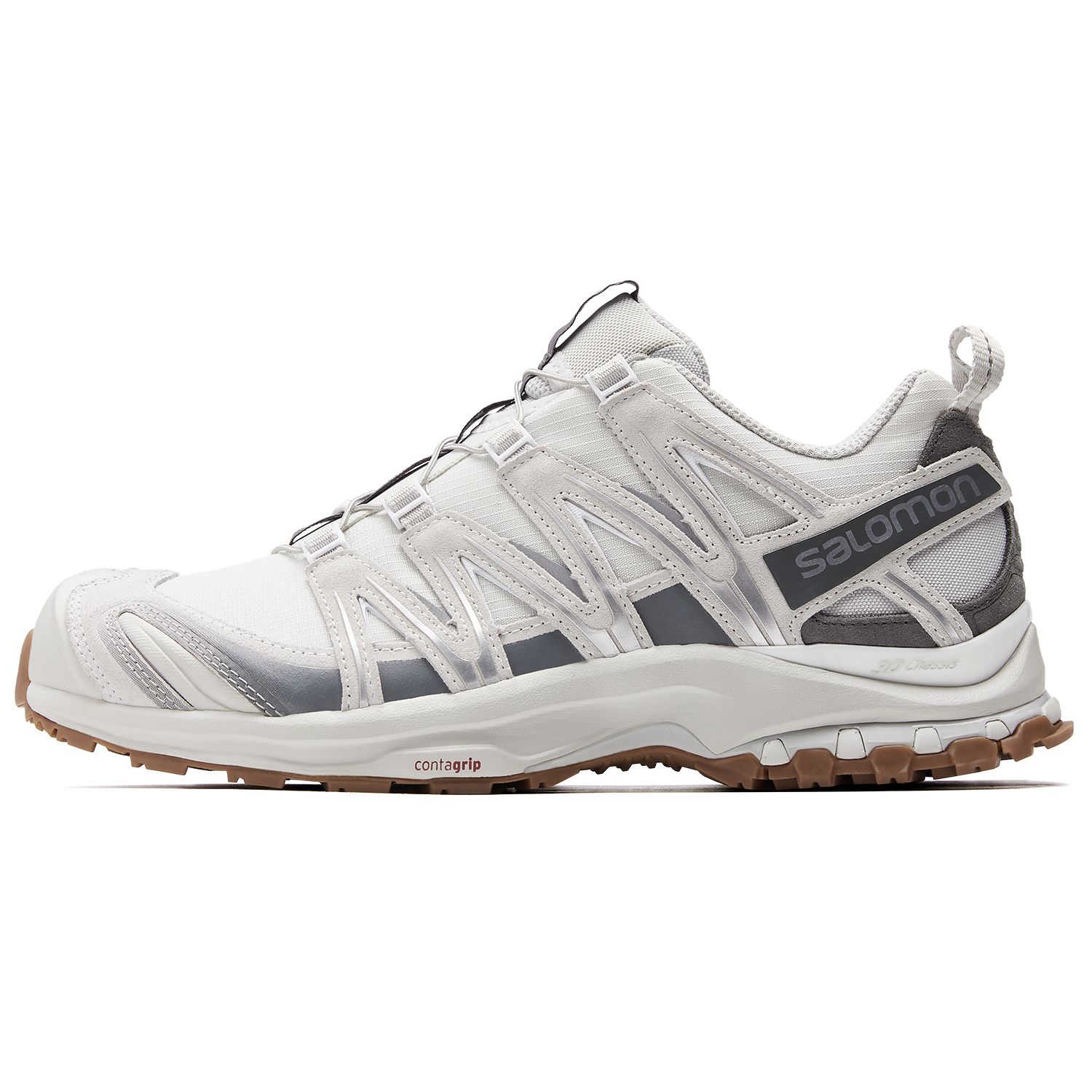 

SALOMON Xa Pro 3D Замшевая Сетка Минималистичные Удобные Низкие Функциональные Ботинки для Активного Отдыха Унисекс Обувь Серый Белый Перьевой-Серый 472436 44