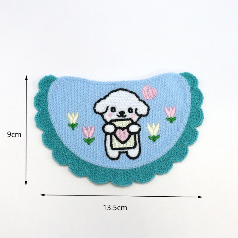 Półprodukt Chusteczki Mokre dla Zwierząt z Wytłoczonym Wzorem Kota Szalik dla Małego Psa Uroczy Dodatek Obroża Pies