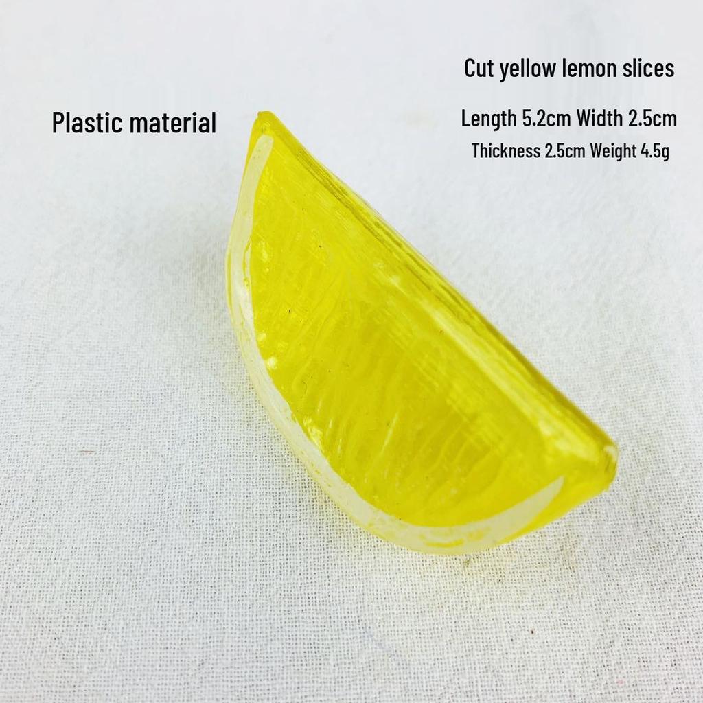 Simulation Fruit Models: Lemon, Orange, Strawberry, and Watermelon Slices for Decoration & Photography Props