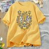 and WoUkraine Trident T-Shirt Unisex Cotton Shirt Ukraine Graphic T-Shirts WoOversized Graphic T Shirts