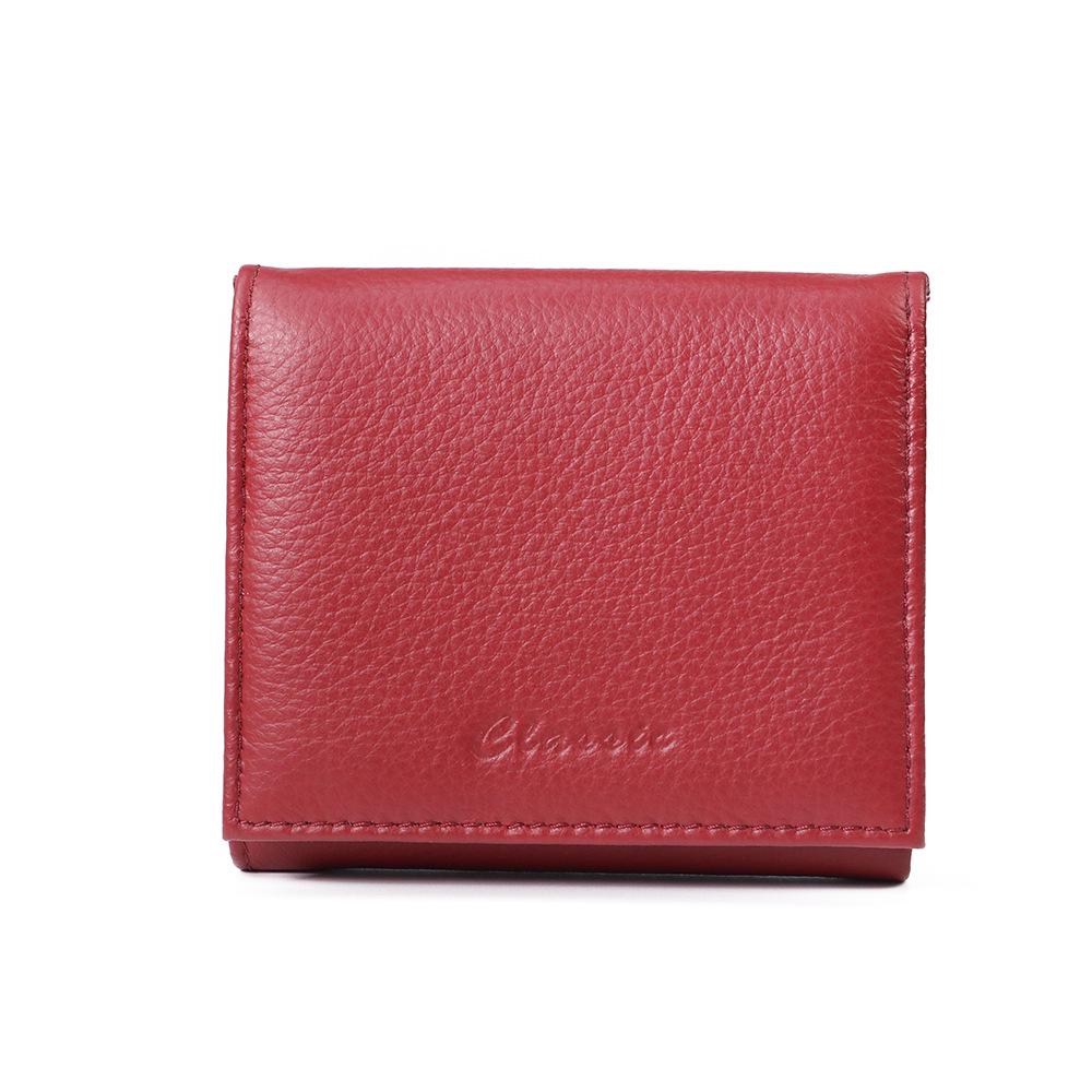 Dámská krátká peněženka a mincovník z pravé kůže