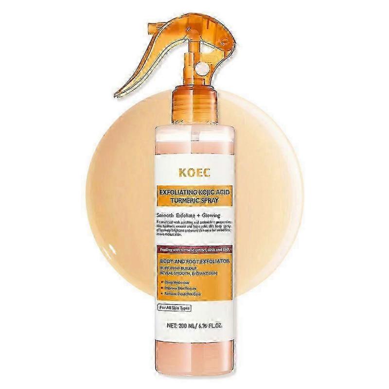 1-3X Peel Shot Keratin-Pflege Kojicsäure Kurkuma Spray, Sanfte Peeling-Lösung für Glatte Haut, Körperpflege-Spray