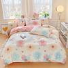 Thickened Pure Cotton Four-piece Set Small Fresh Cotton Skin-friendly Naked Sleeping Sheets Quilt Cover Bedding