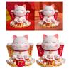 Maneki Neko Cat Piggy Bank Animal Statue Cat Figurine Piggy Bank for Chinese New Year Gift Home Decoration Easter Gifts Kids