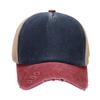 Hot-selling contrasting colors, washed and made old mesh splicing baseball caps, men's and women's tide summer breathable caps