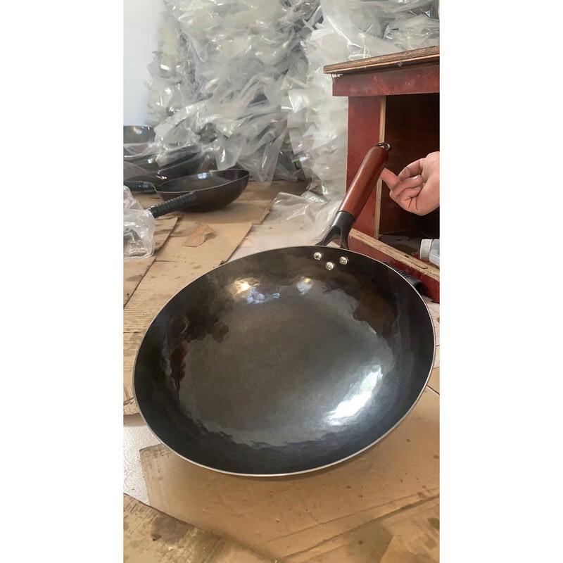 

Wandaichuan Zhangqiu Wrought Iron Non-stick Wok with Wooden Handle