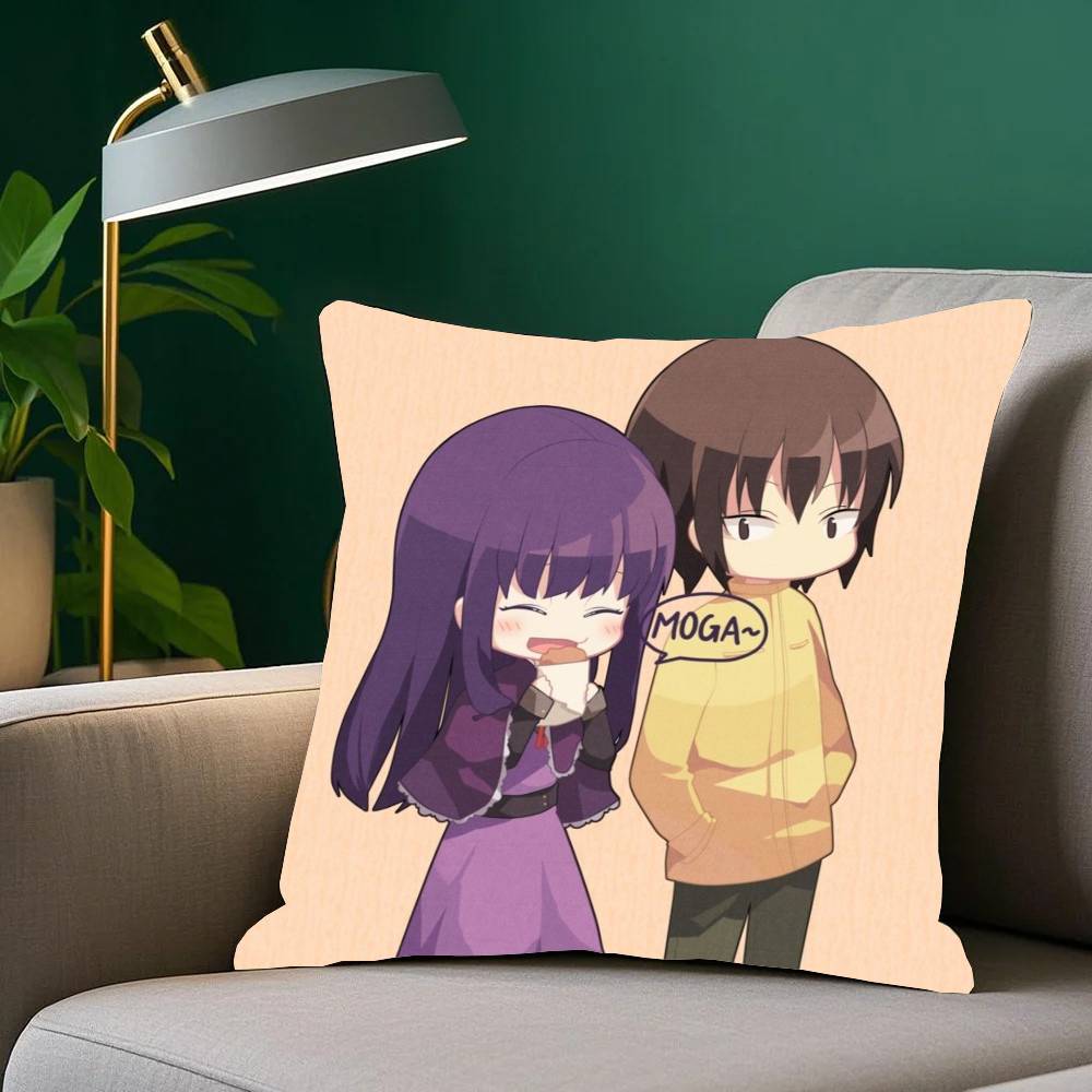Komedi Anime Hi S-Score Girl Kuddfodral Heminredning Pläd för Soffa Säng Bil Rumsdekor Gåvoidé