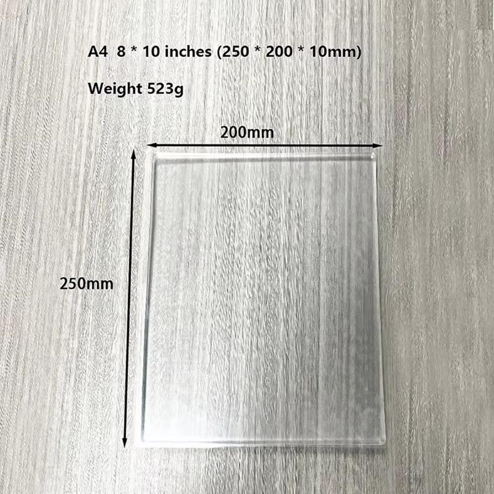 Placă cu gel transparentă Gel reutilizabil Arts Placă transparentă Nouă placă de imprimare cu gel Materiale pentru imprimare