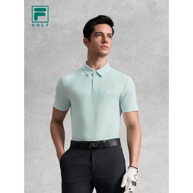 FILA Men's Knitted Short Sleeve Golf Polo Shirt