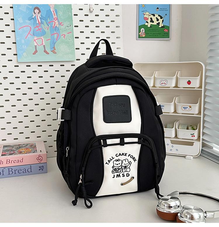 

Рюкзак в стиле колледжа, контрастных цветов, нишевый дизайн, школьный рюкзак, маленький, свежий, для студента колледжа, большой вместимости, рюкзак для старшеклассника