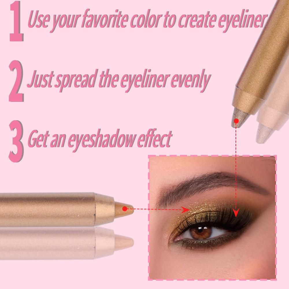 CmaaDu 12 Color Lying Silkworm Eye Shadow Eyeliner Is Not Easy To Faint for A Long Time