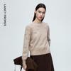 Langzi Women's French Retro Knitted Pullover Sweater
