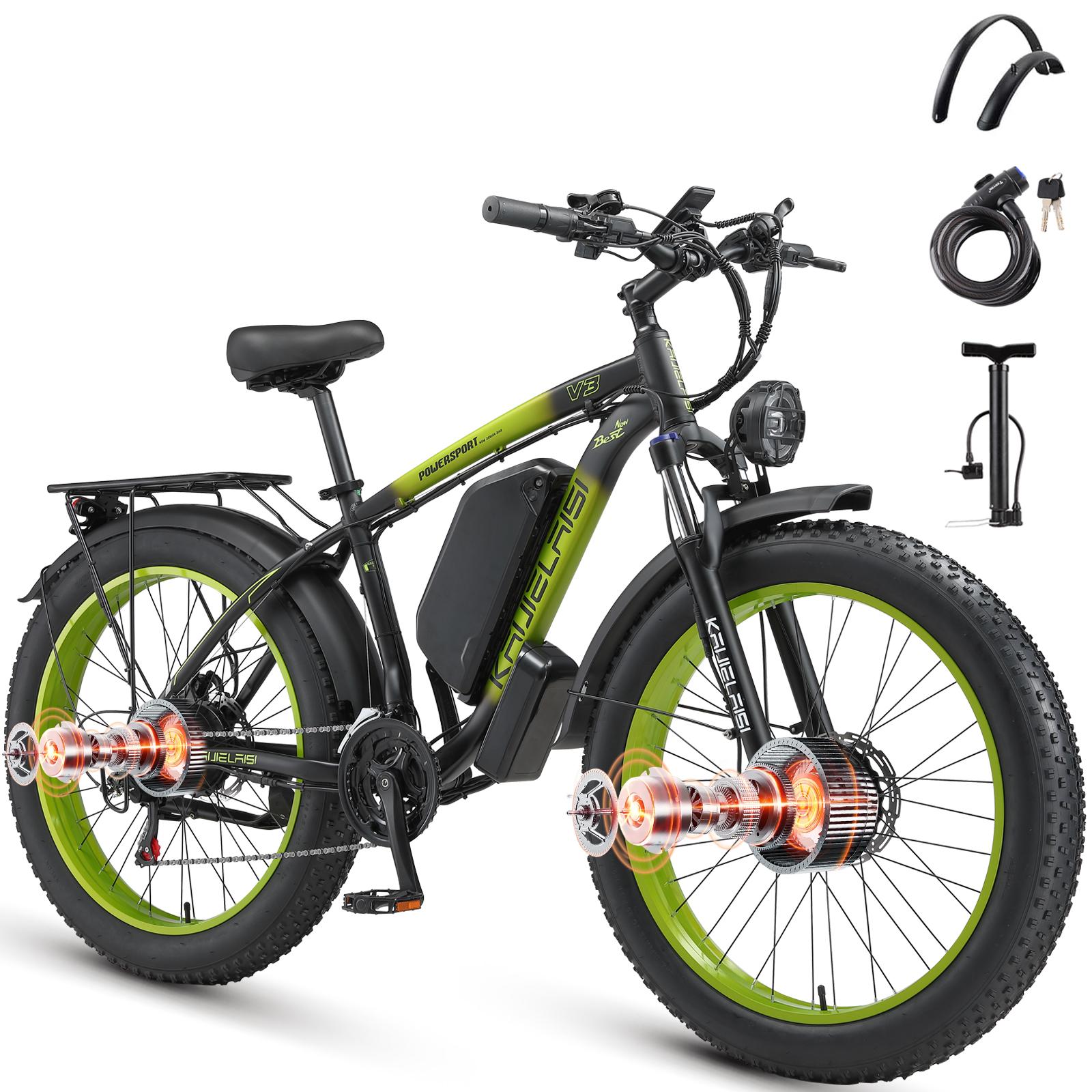 KAIJIELAISI V3 Electric Bike 1000W*2 Dual