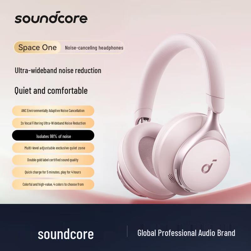 Soundcore Space One Wireless Noise-Cancelling Headphones